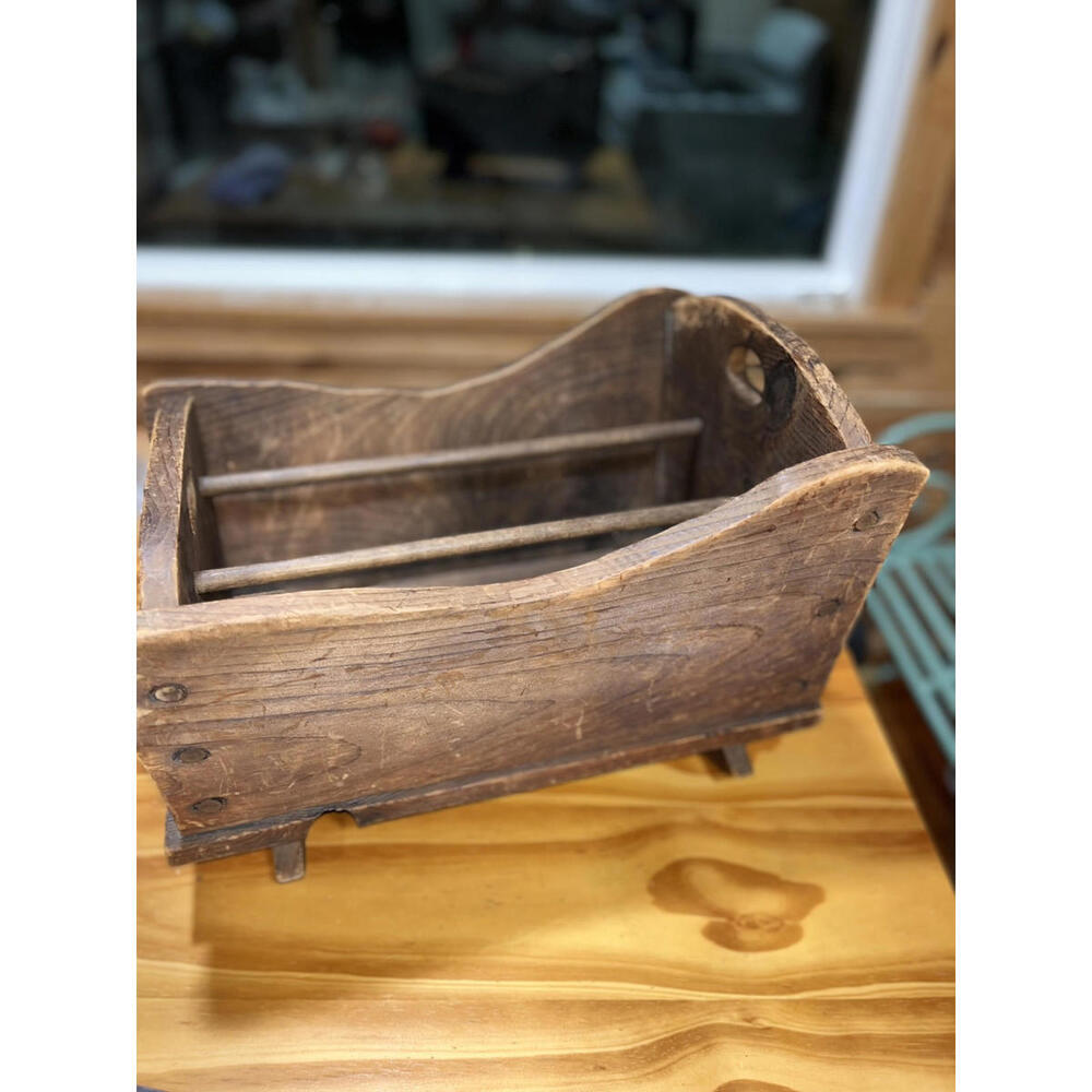 Vintage Baby Crib Shapes Magazine Rack